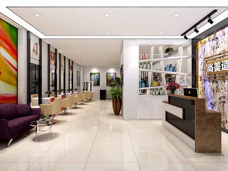 德陽理發(fā)店設計中，客人等候區(qū)和操作作業(yè)區(qū)要怎么做